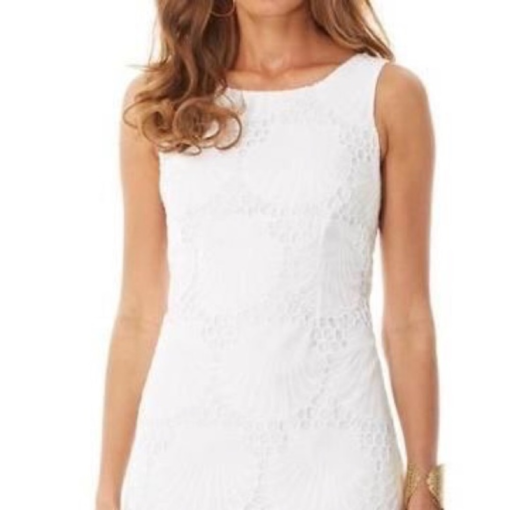 Lilly Pulitzer Delia Scalloped Hem Shift Dress NWT